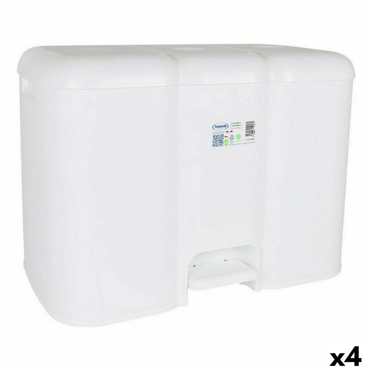 Waste bin Tontarelli Patty White (4 Units)