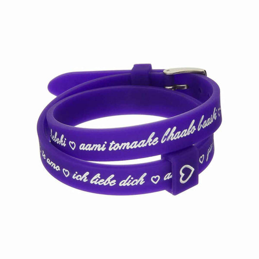 Ladies' Bracelet il mezzometro I LOVE YOU SILVER - BRACCIALE IN SILICONE/SILICONE BRACELET il mezzometro