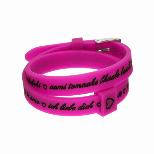 Ladies' Bracelet il mezzometro I LOVE YOU SILVER - BRACCIALE IN SILICONE/SILICONE BRACELET il mezzometro