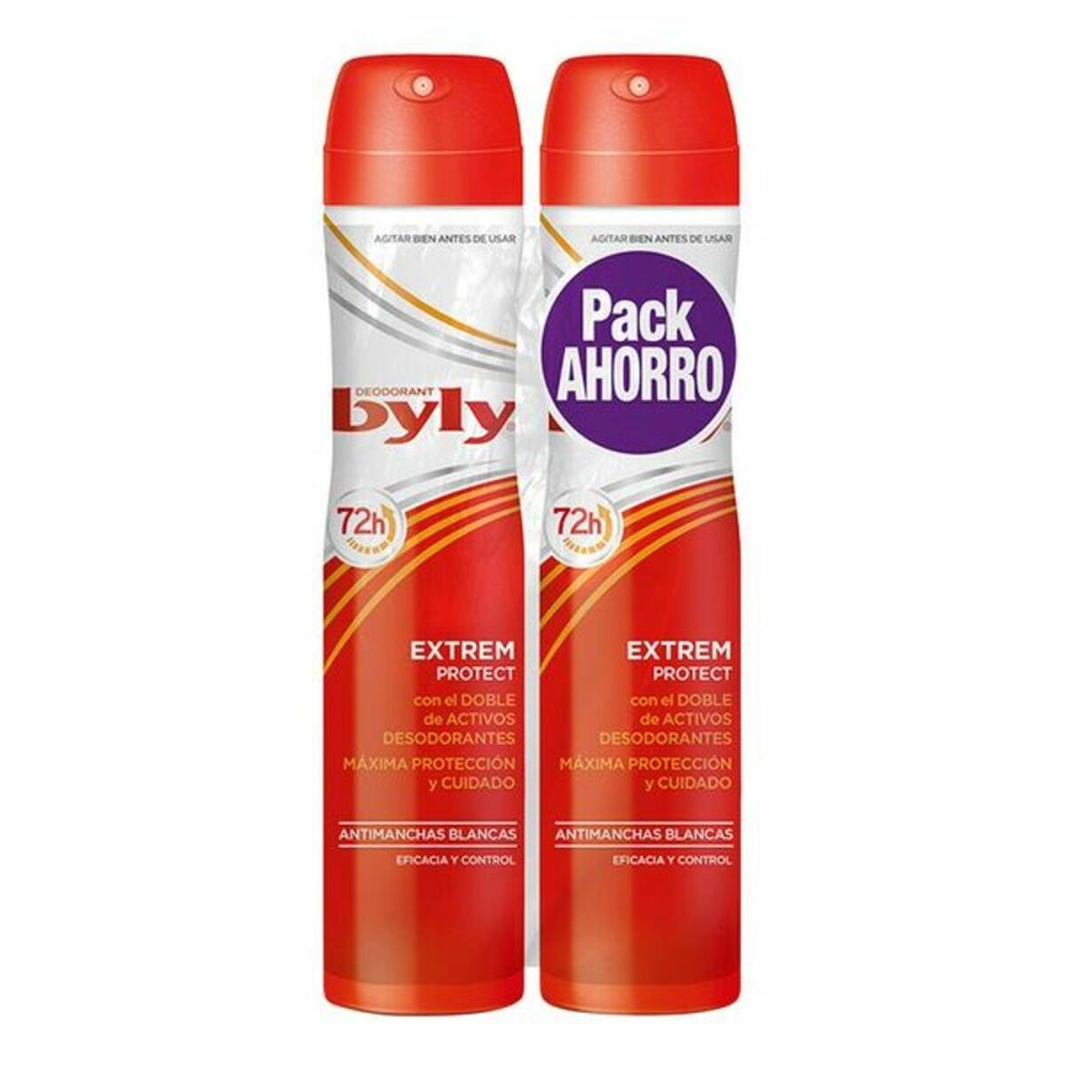 Spray Deodorant Extrem Protect Byly 8411104041158 (2 uds) 200 ml