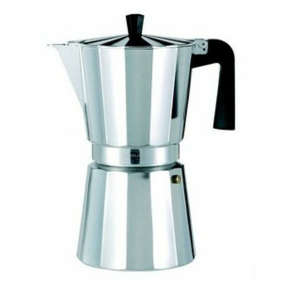 Italiensk kaffekande Valira VITRO 3T sølv aluminium 3 kopper