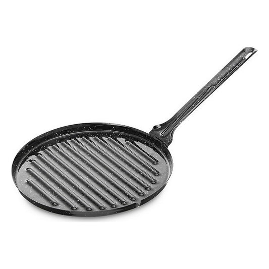 Grill Vaello cirkulær sort emaljeret stål (Ø 24 cm)