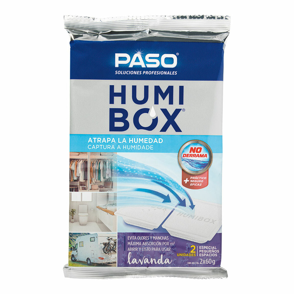 Anti-fugtighed Paso humibox Lavendar (10 enheder)