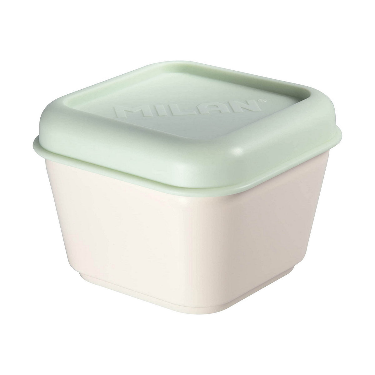 Firkantet madkasse med låg Milan Green 330 ml 12 x 10 x 7 cm Plast (1 enhed)