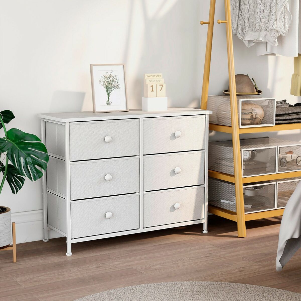 Chest of drawers Max Home White 80 x 62 x 30 cm