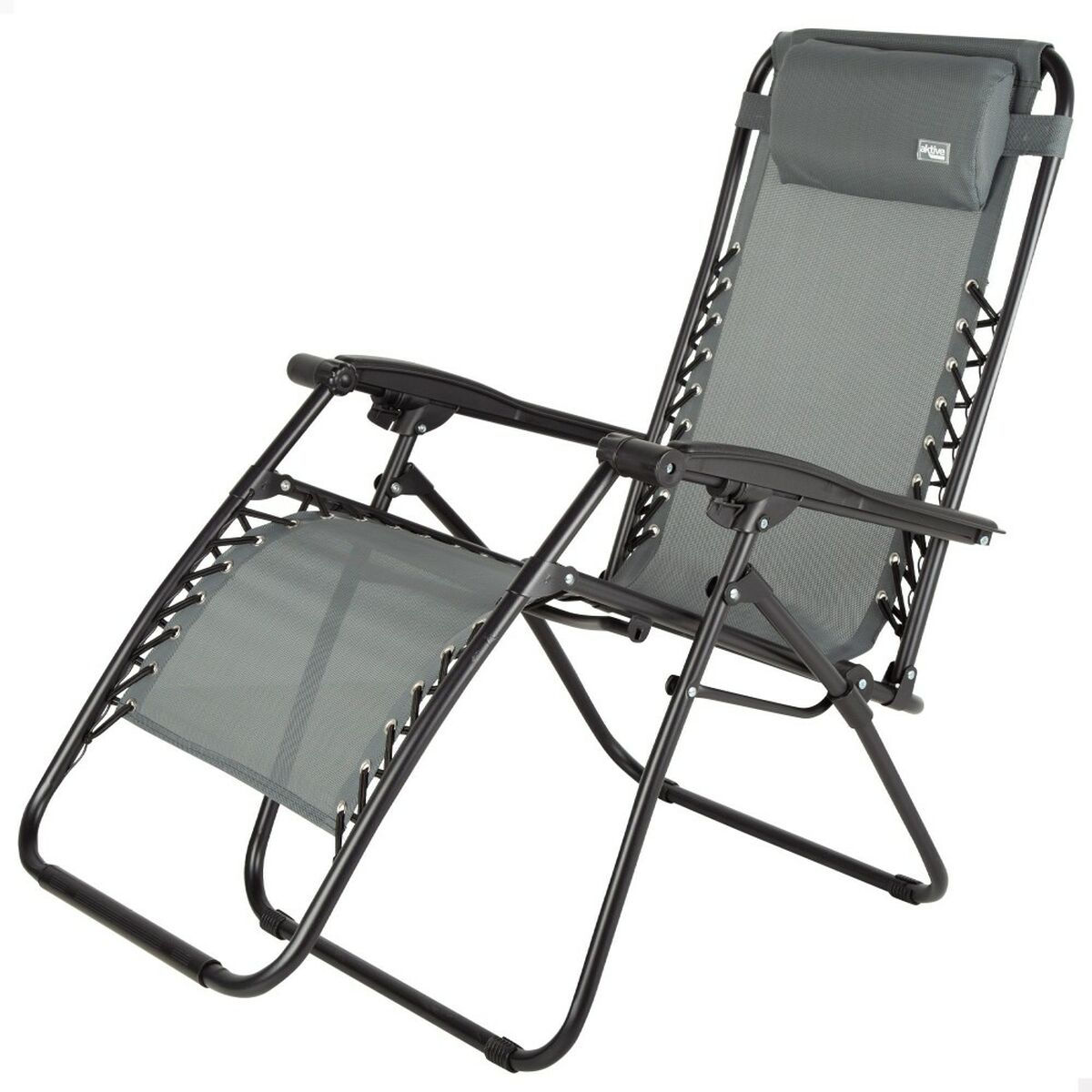 Sun-lounger Aktive Dark grey 52 x 102 x 68 cm