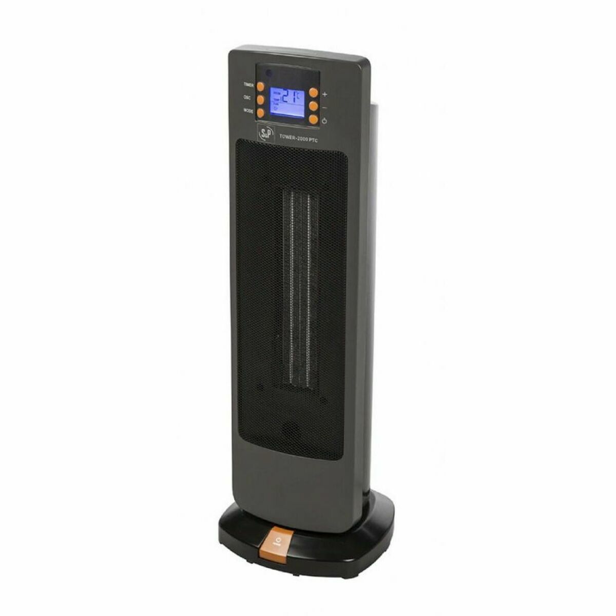 Electric Ceramic Heater S&P TOWER- 2000 PTC 2000 W Black