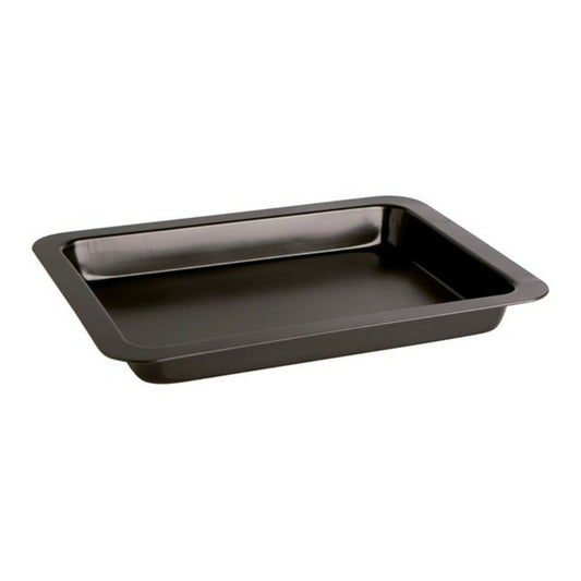 Non-Stick oven Tray Quid Sweet Grey Black Metal 42 x 32 x 4 cm