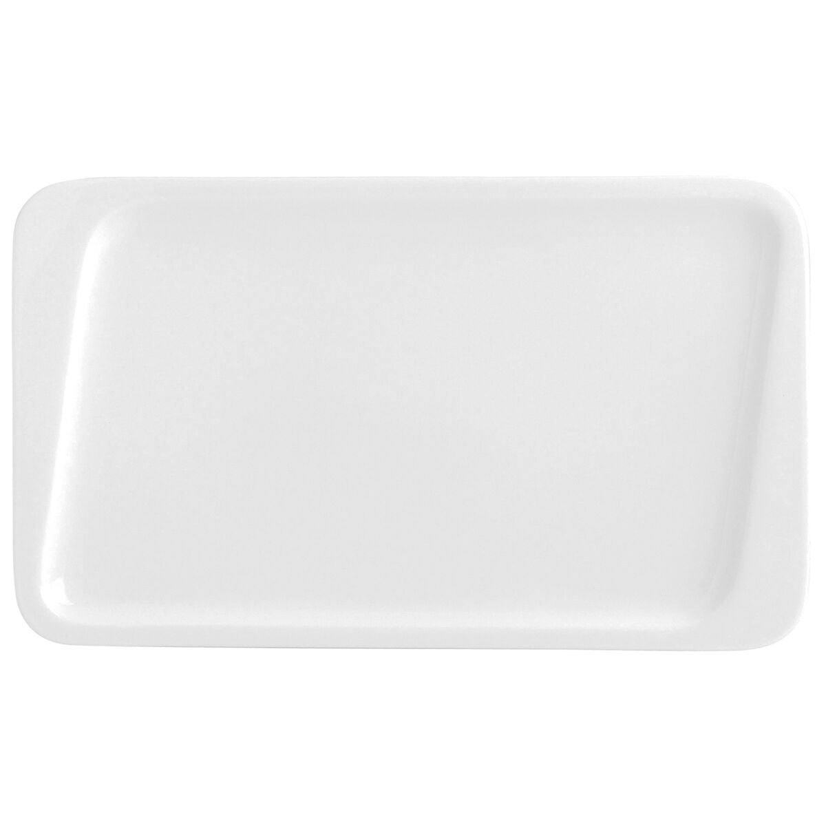 Flad tallerken Quid Chef Keramik Hvid 30 x 18 cm (6 enheder) (pakke 6x)