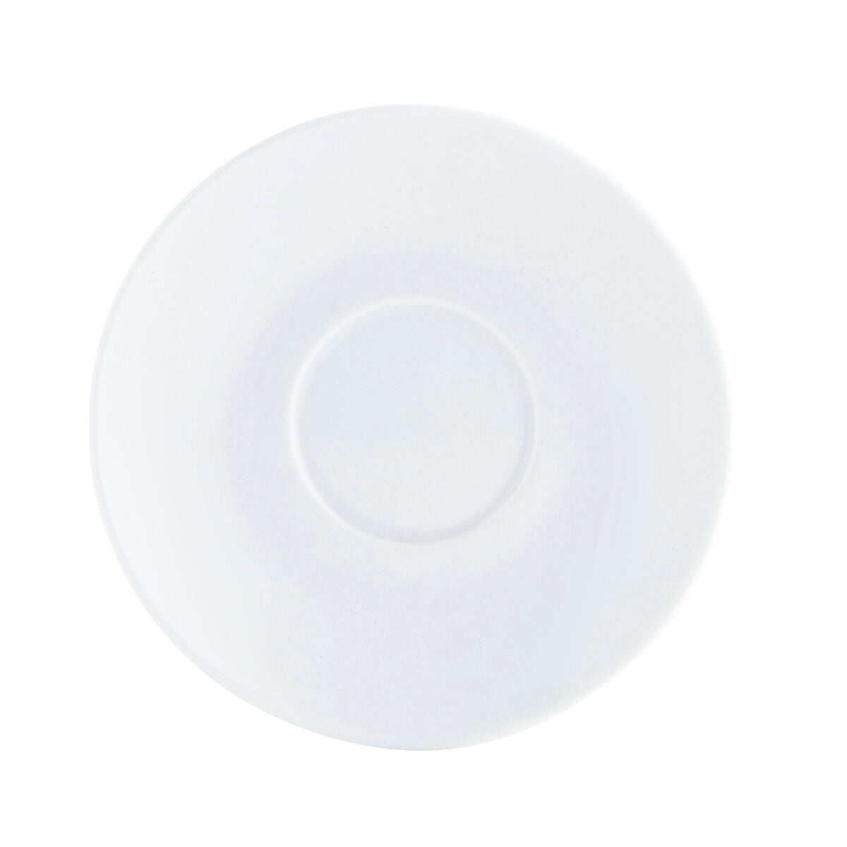 Plate Quid Basic Coffee Ceramic White (12,5 cm) (Pack 12x)