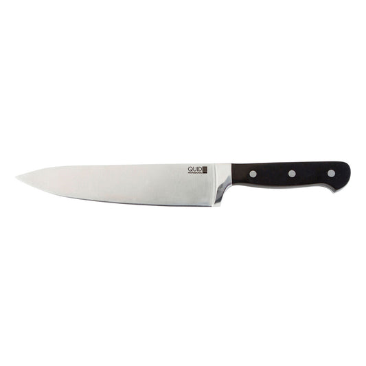 Chef's knife Quid Professional Inox Chef Black Black Metal 20 cm (Pack 6x) Quid Professional