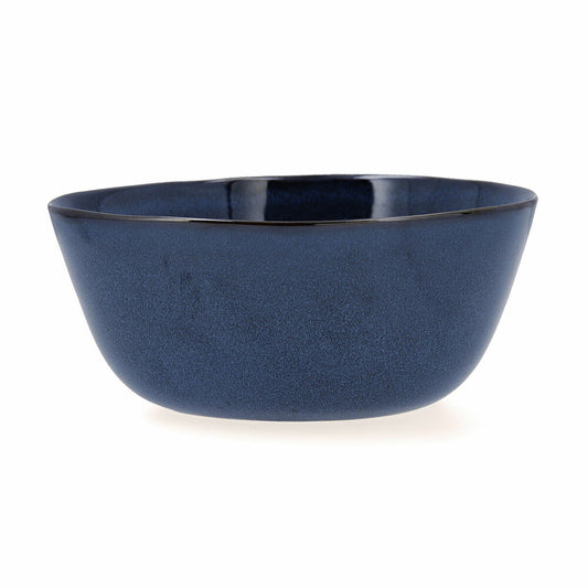 Salatskål Bidasoa Ikonic Ceramic Blue (20 x 19,5 x 8,5 cm) (Pakke 3x)