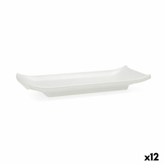 Bakke Quid Select hvid plast 22,4 x 9,5 x 3 cm Sushi (12 enheder)