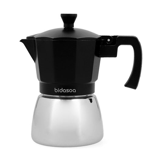 Italiensk kaffekande Bidasoa Tribeca Metal 3 kopper