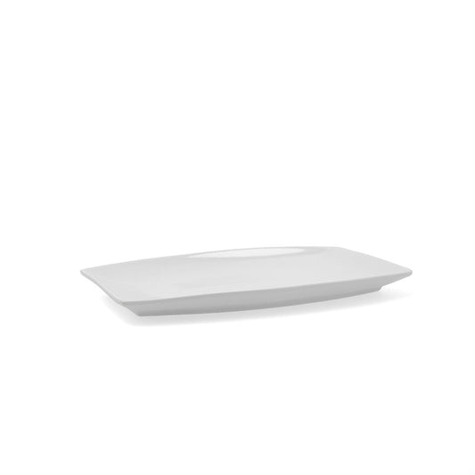 Serveringsfad Quid Gastro Ceramic White (30,5 x 19,5 x 2,5 cm) (Pakke 4x)