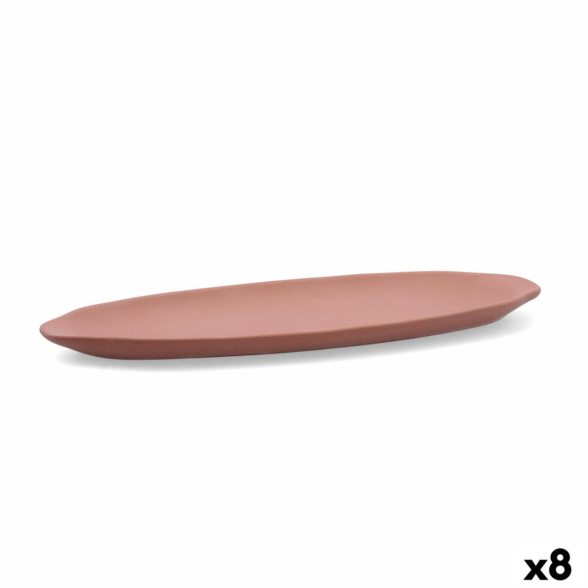 Snackbakke Quid Mineral Gres Terracotta Keramik 13 x 30,5 cm (8 enheder)