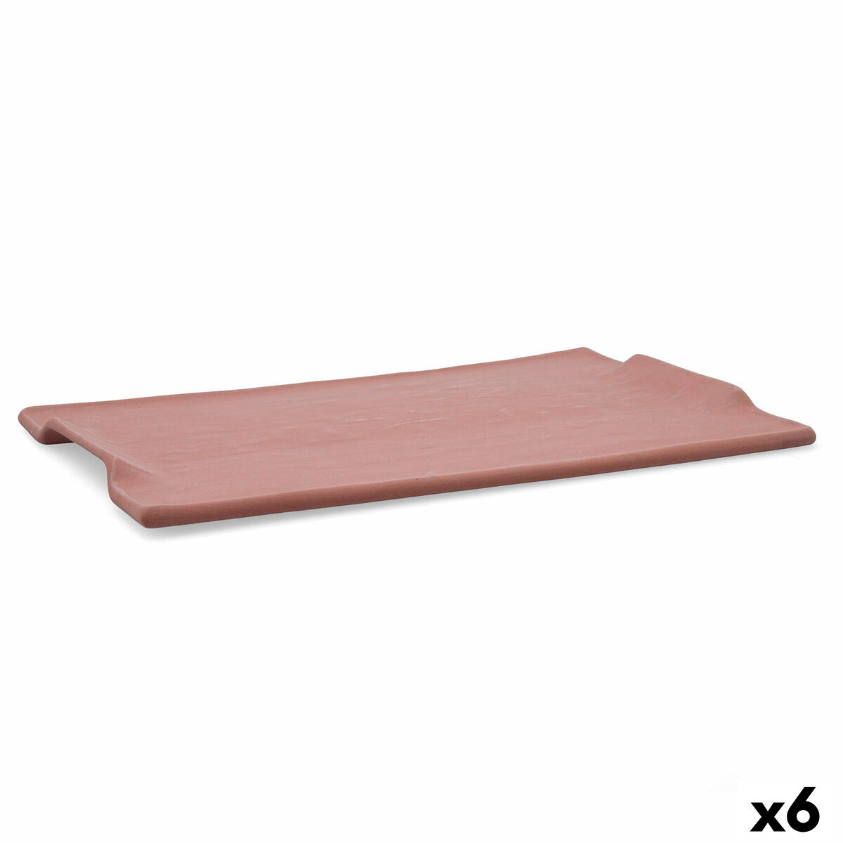 Snackbakke Quid Mineral Gres Terracotta Keramik 35 x 23 cm (6 enheder)