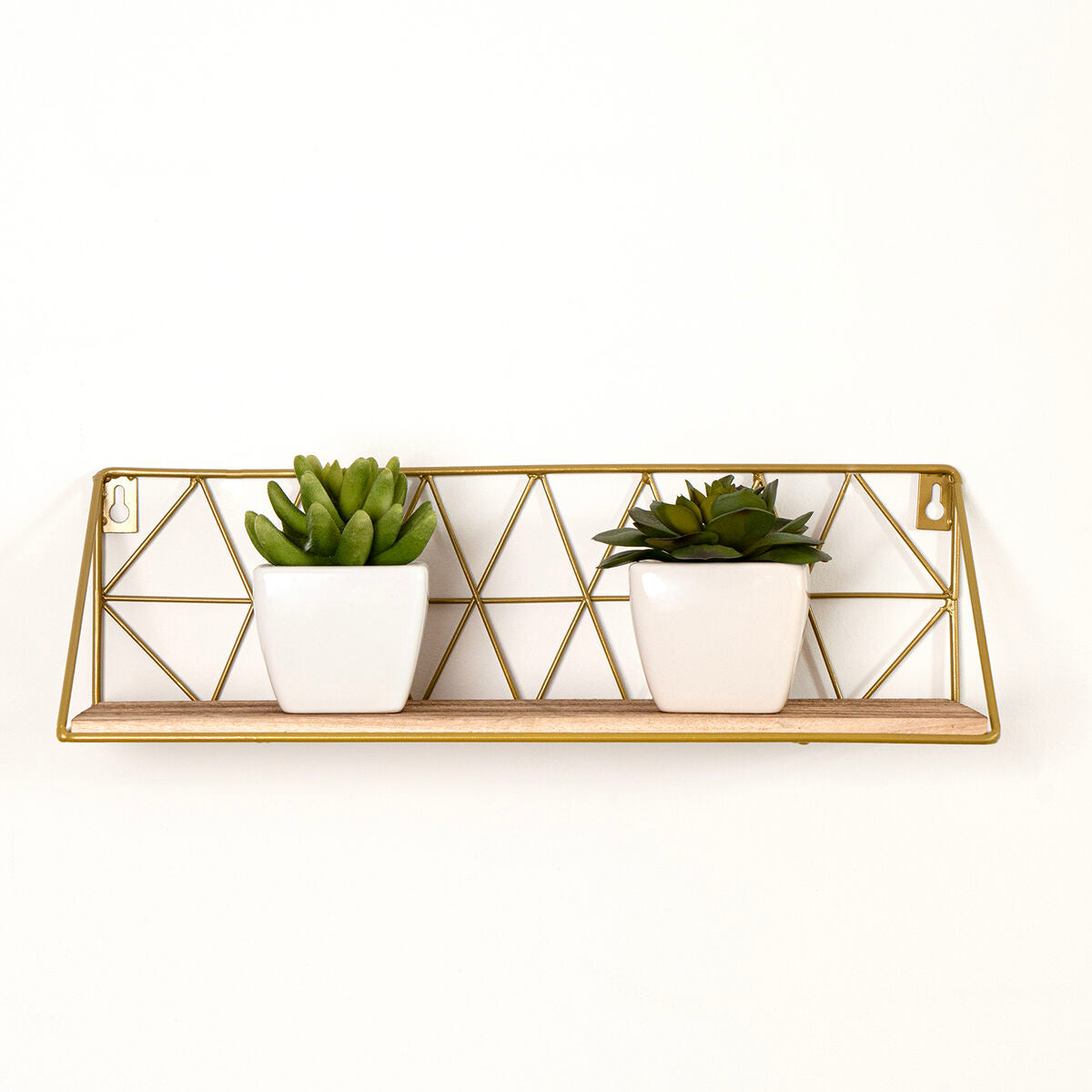 Shelves Vinthera Moa Steel Golden 40 x 12 x 12 cm (8 Units)