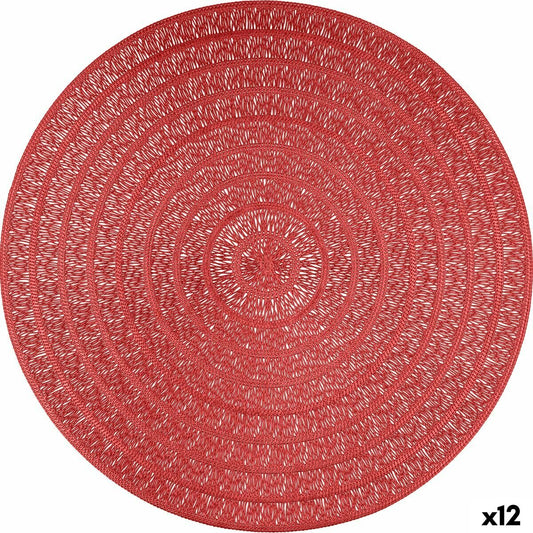 Table Mat Quid Habitat Red Plastic Ø 38 cm (12 Units) Quid