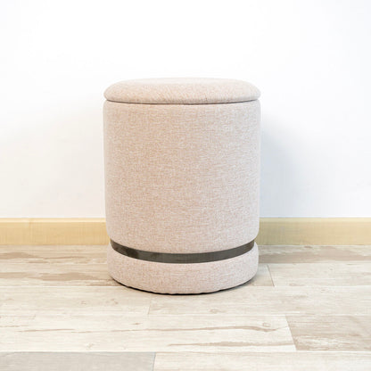 Pouffe Vinthera Moa Beige Wood 32 x 40 cm (2 Units)