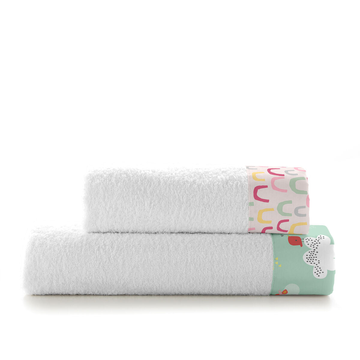 Towel set HappyFriday Moshi Moshi Hola Multicolour 2 Pieces HappyFriday