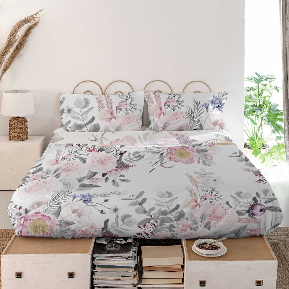 Top sheet HappyFriday Delicate bouquet Multicolour 210 x 270 cm