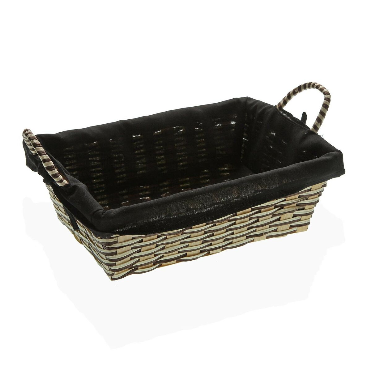 Brødkurv Versa Black Bamboo Marine alger (19 x 9 x 27 cm)