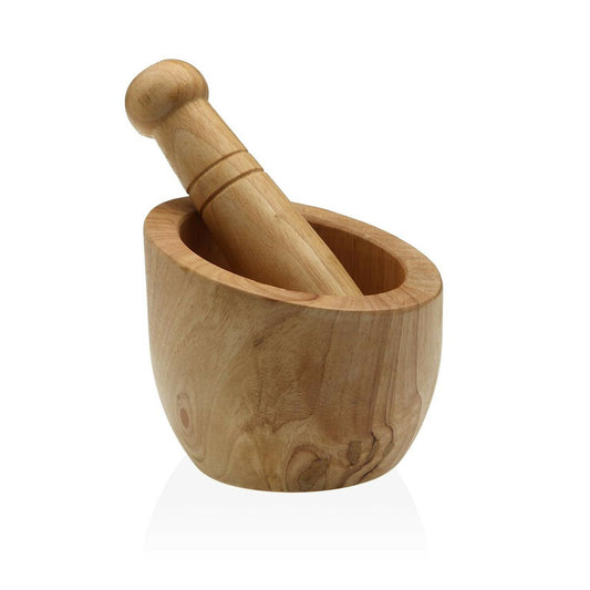 Mortar and pestle Versa Wood Bamboo 14,5 cm Versa