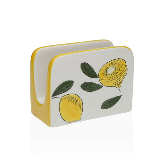 Servietholder Versa Keramik 5 x 8 x 11 cm Citron