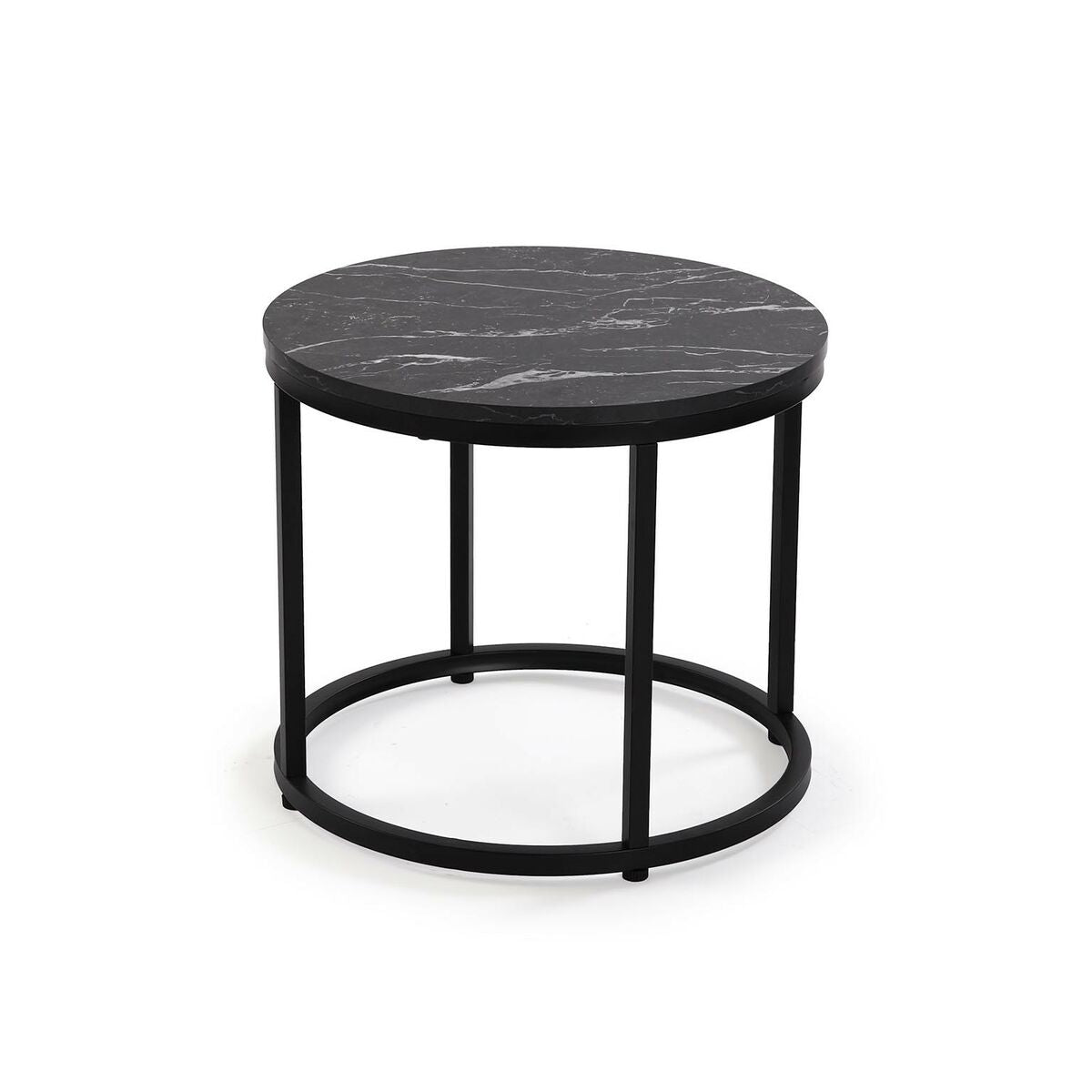 Set of 2 tables Versa Aurea 48 x 48 x 42 cm 80 x 80 x 48 cm