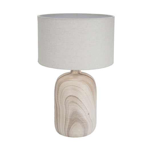 Desk lamp Versa Linen Ceramic 40 W 32,5 x 52 cm Rustic Versa