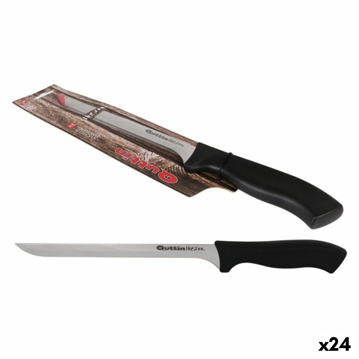 Skinkekniv Quttin Kasual 24 enheder 34 x 2 x 2 cm (22 cm)