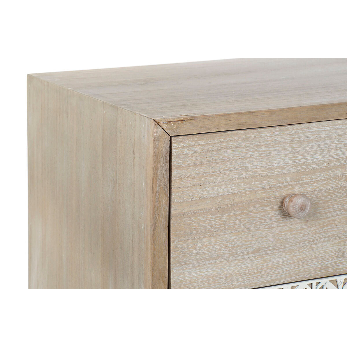 Chest of drawers DKD Home Decor 80 x 42 x 80 cm Natural White Leaf of a plant DKD Home Decor