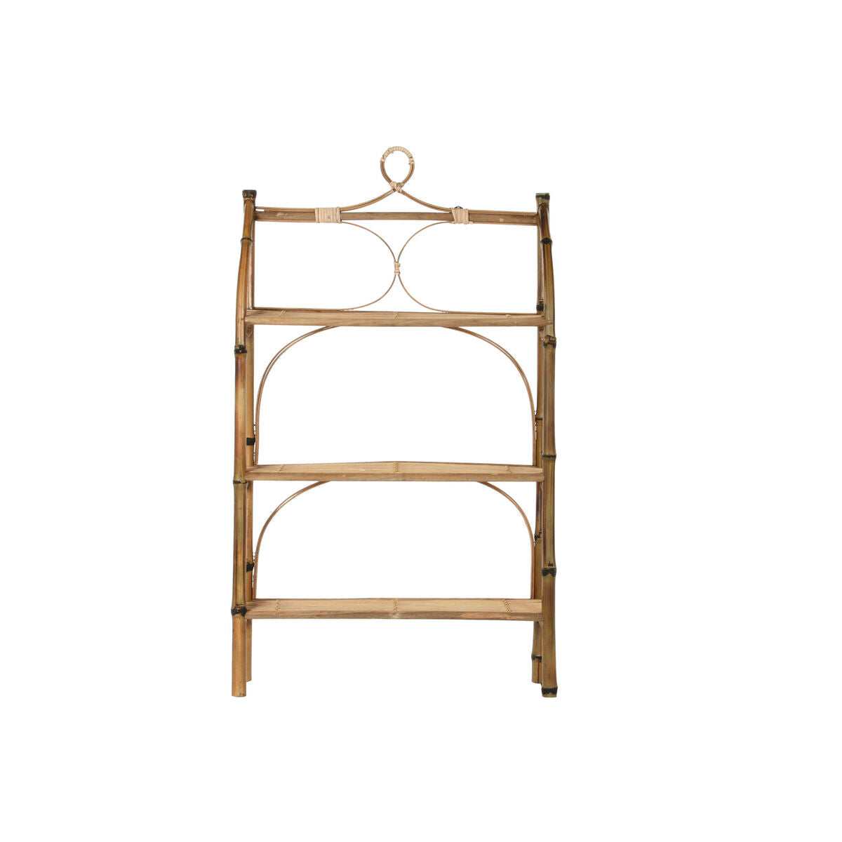 Shelves DKD Home Decor Natural Rattan Bamboo 3 Shelves (62 x 15 x 103 cm) DKD Home Decor