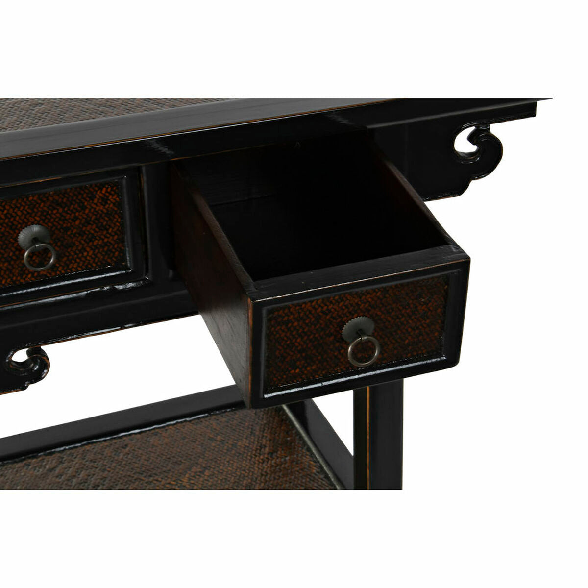 Console DKD Home Decor Black Dark brown 85 x 35 x 80 cm