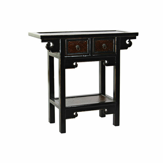 Console DKD Home Decor Black Dark brown 85 x 35 x 80 cm