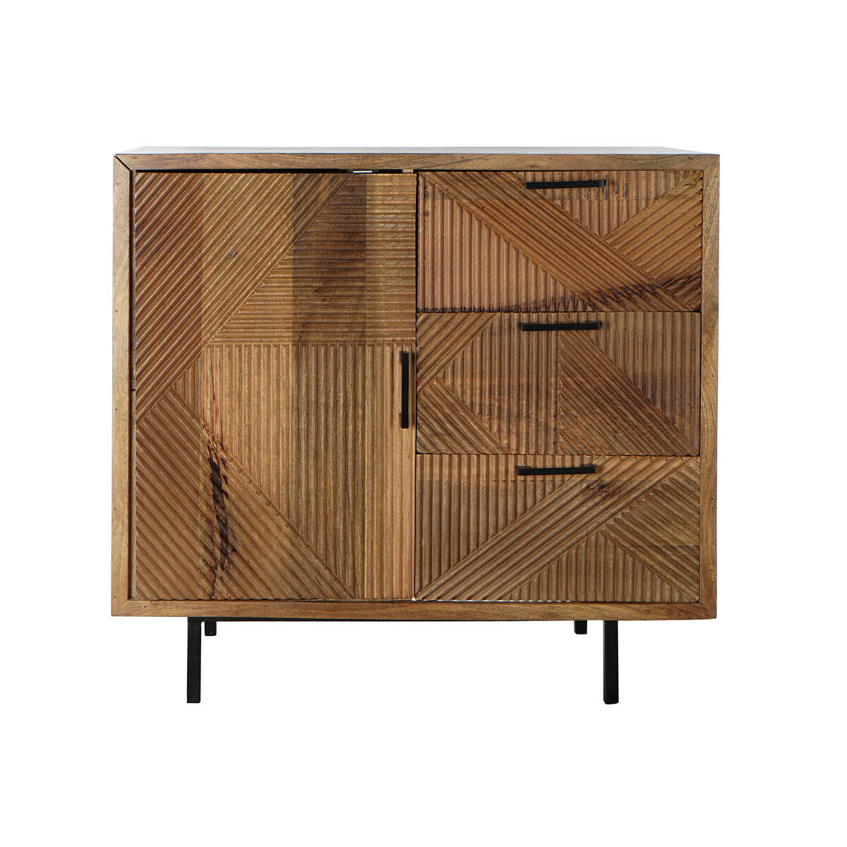 Sideboard DKD Home Decor Natural Metal Mango wood 90 x 40 x 87 cm