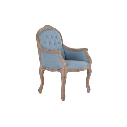 Dining Chair DKD Home Decor Blue Natural 30 x 40 cm 62 x 55 x 100 cm 63,5 x 50 x 102 cm DKD Home Decor