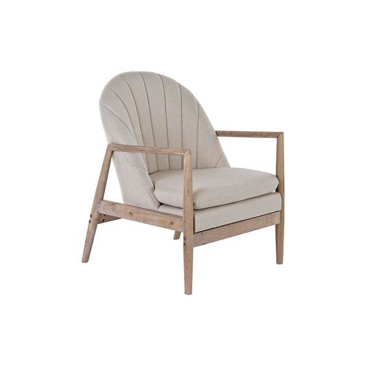 Armchair DKD Home Decor Beige Fir 69 x 68 x 89 cm DKD Home Decor