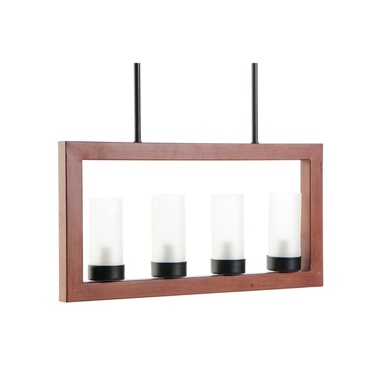 Ceiling Light DKD Home Decor Brown Aluminium Crystal (52 x 6 x 26 cm) DKD Home Decor