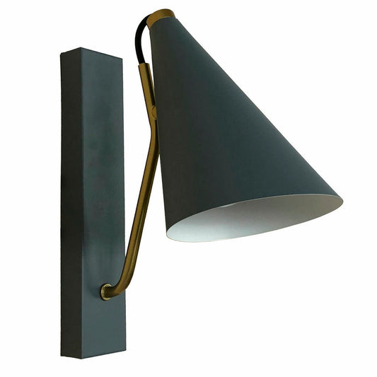 Desk lamp DKD Home Decor Blue Metal Golden (12 x 25 x 29 cm) DKD Home Decor