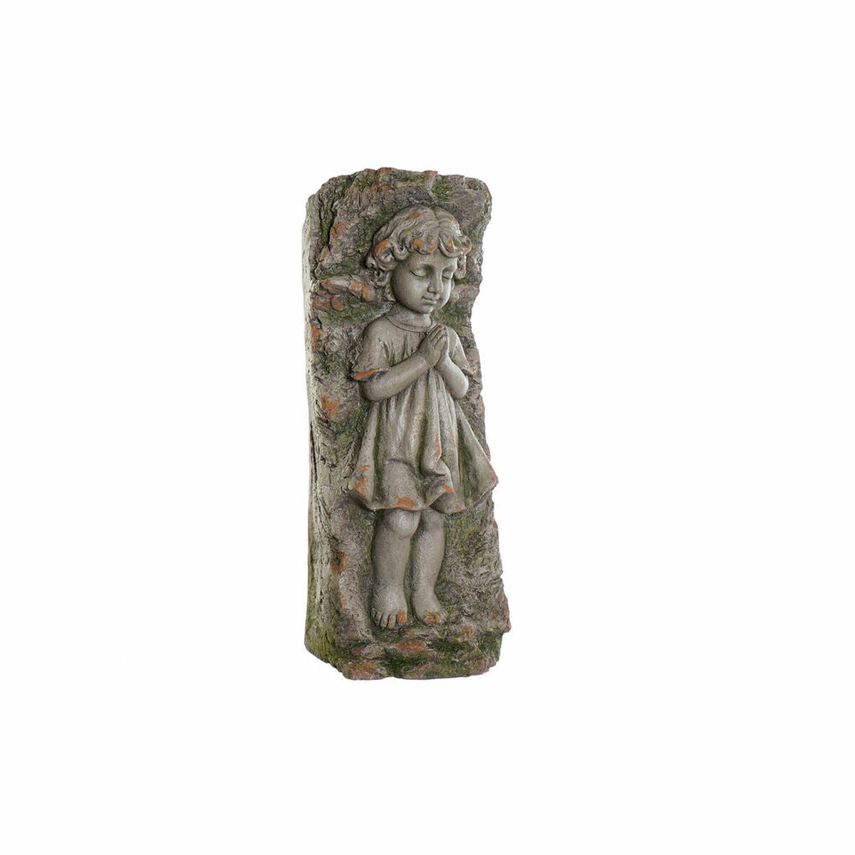 Planter DKD Home Decor Fibreglass Grey Angel (29 x 22 x 74 cm)