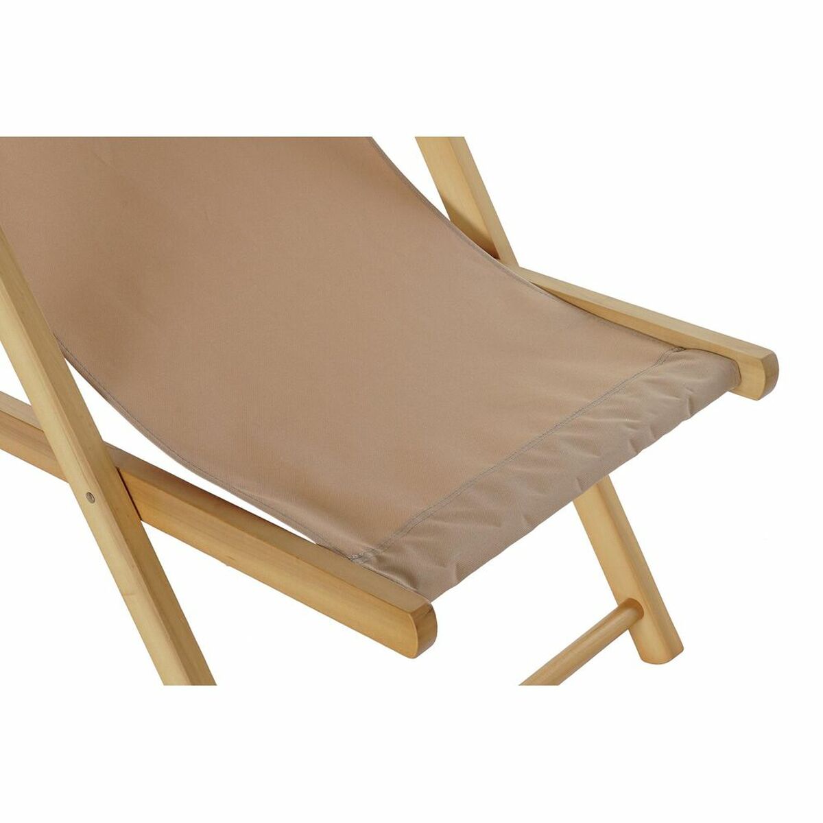 Sun-lounger DKD Home Decor Brown Natural Polyester MDF (57,5 x 113 x 77 cm)