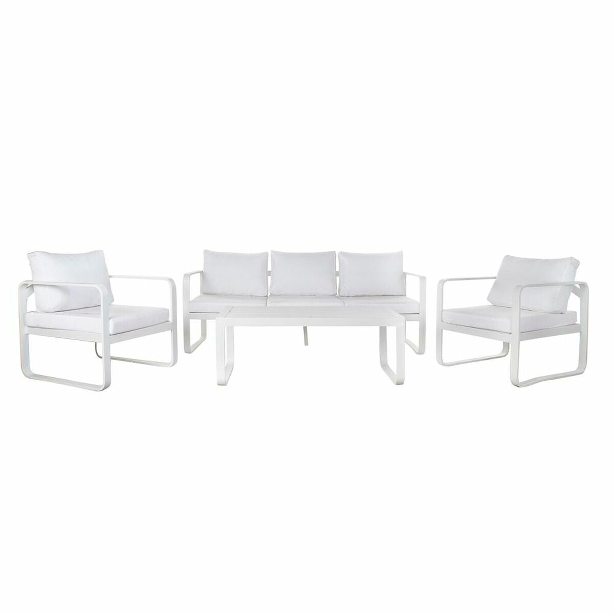 Garden sofa DKD Home Decor White Aluminium 78 cm 184 x 72 x 78 cm