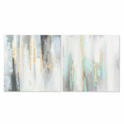 Painting DKD Home Decor Abstract 80 x 3 x 80 cm Modern (2 Units)