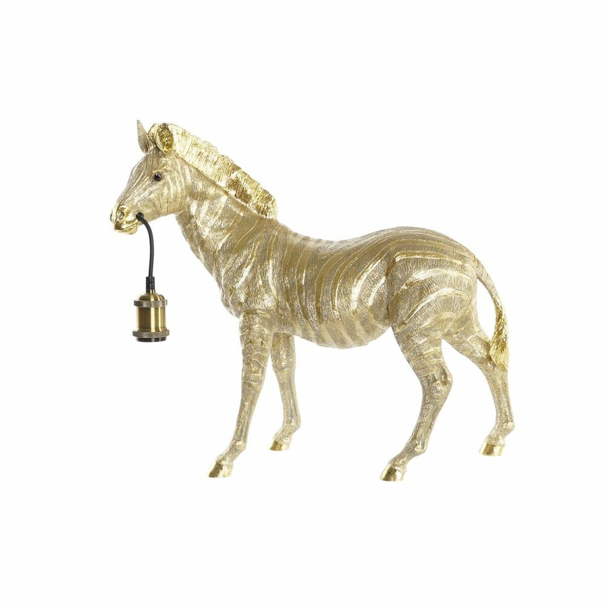 Desk lamp DKD Home Decor Zebra Golden 220 V 50 W Modern (55 x 22 x 51 cm)