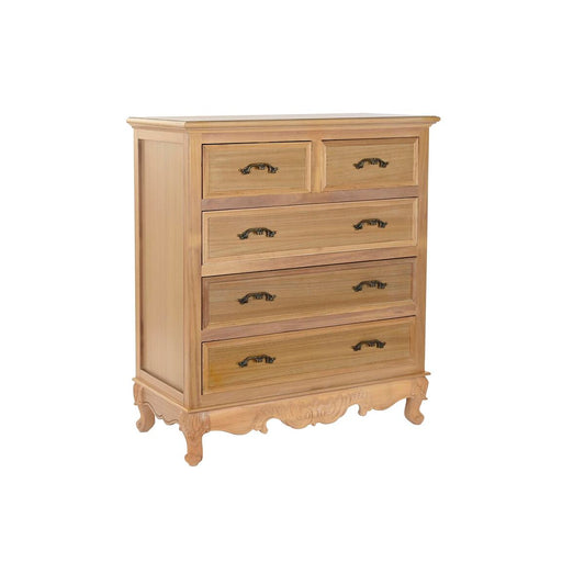 Chest of drawers DKD Home Decor 78,5 x 38 x 90 cm Fir Natural Romantic MDF Wood DKD Home Decor