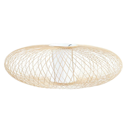 Lamp Shade DKD Home Decor Polyester Bamboo (62 x 62 x 20 cm) DKD Home Decor