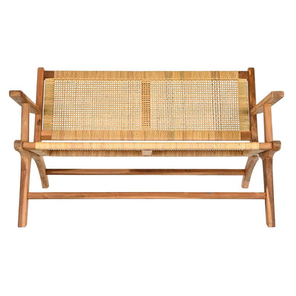 Bench DKD Home Decor Brown Natural 120 x 76 x 68 cm