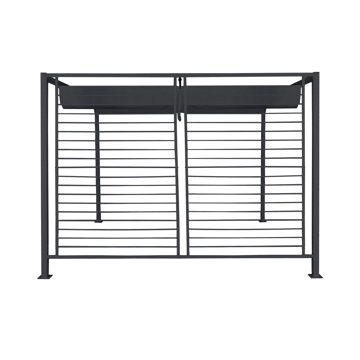 Pergola DKD Home Decor Grey 300 x 300 x 230 cm Steel